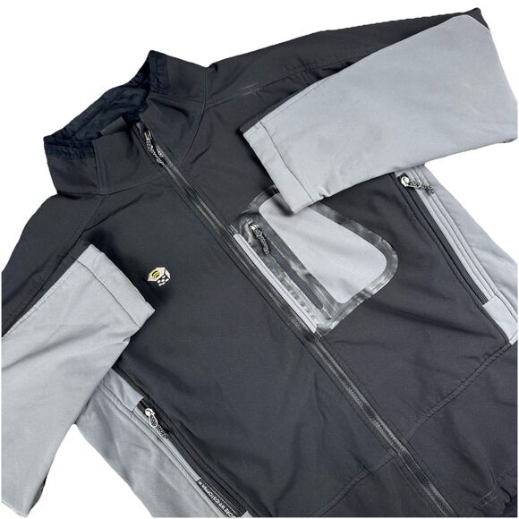 Mountain Hardwear Mens XL Gore Windstopper Full-Zip Fleece Lined Black Jacket - Picture 1 of 14